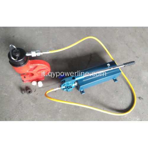 Pompa idraulica manuale e perforatore idraulico